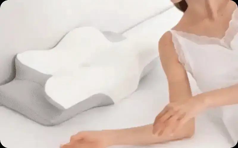 Almohada Nuvélia en uso